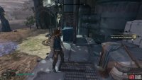 Get BB to scan this fallen flag next to the tower’s meditation spot.