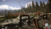 Extend the rope to the desired end point of the bridge.