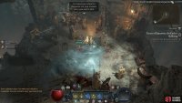 Follow the linear path further in to find a man about to be burned at the pyre.