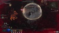 rush to the protective bubble to avoid damage from the sea of blood attack.