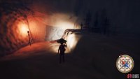 There will be a cracked wall inside this cave