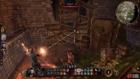 You can destroy the barricade near the talking bust without alerting any enemies.