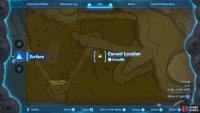 The location of the shield on the map.