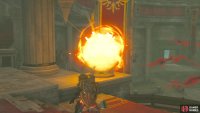 You can just toss a Fire Fruit at them to light the torches.