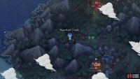 You can stop by the Haunted Creek for some fishing, right before the Cursed Woods.
