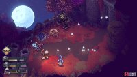 After a few attacks, the leaf disc will come back to it, hitting another character.