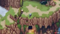 Drop down to this cave entrance from above.