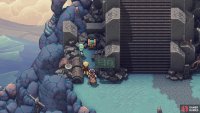 Look to the left of the stairs for a chest with a Rainbow Conch.