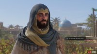 Speak to Al-Mahini’s son. You will hand over the papers and then can choose to tell him what his father’s priority was. This won’t affect the ending.