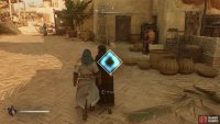 You’ll see the white outline get closer to the blue border after pressing the interact button.