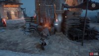 Inspect the weapons shipment in the center of the harbor courtyard.
