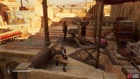 Steal one of the eunuch tunics from the merchant stalls to get inside the Harem.