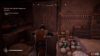 Move the barricade to reveal the makeup pouch behind it.