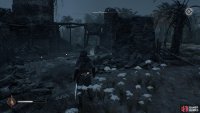 You will see the treasure spot glowing on the ground when you get close.