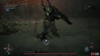 The Hushed Saint can perform a sweeping attack