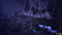 Keep an eye on the right wall. It will be before the ladder leading down. Either go in the Umbral Realm, or shine your lamp to get inside of it.