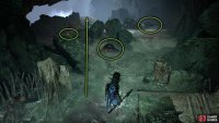 This area has three dogs and one axeman.  When you attack one, the rest will come.