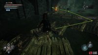Follow the crates, and enter the doorway at the end.