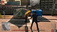 Watch out for the flying headbutt after the wind-up punch.