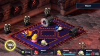 Battle Course 2 - Room 1 - Battle 3: The third battle can be tricky. The Big Blaster’s Blazer attack can cause instant death.