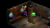 Run north of the cannonball to lure the Koopa Troopa,