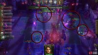 Place your party in the same position as shown above. The priority positions here are Abelard’s, and Cassia’s.