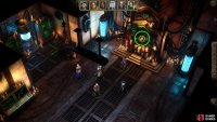 Inside the room, interact with the cogitator and select “Bring your electoo to the scanner”.