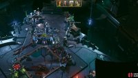 Survive the machinations of Malice and the Commissar and win an arena battle in order to meet Tervantias the Archmachinator. After talking to him you’ll loot some “Mon-Keigh Rubbish”,