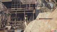 You will hit an obstacle if you try to hit the rope from the ground.