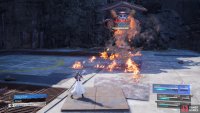 Flame Jet can sometimes leave behind flames on the ground, which can hurt you.