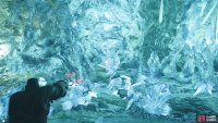 The crystals will give you materials, just like the ones on the ground.