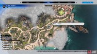The location of the second zipline on the map.