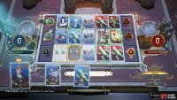 Use enough cards to win the middle row, as well as one of the others.