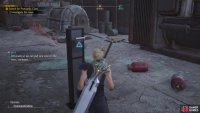 Pull the lever at the hideout to drop the box on the bandits.
