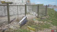 You can go under the fence on the eastern side.