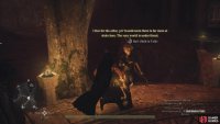 After you’ve spoken to him, he’ll lead you to his father, who he’ll try to persuade to leave.