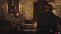 He’ll rush into his mother’s room (follow him), and listen to the conversation between them.