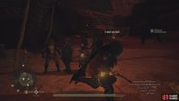 Either guard or run around (survive) to get the peaceful result. Alternatively, attack them for the violent method.