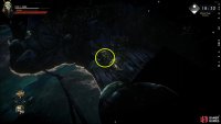 Copper Ore 4: In the alcove accessed from the beam heading over the sea.