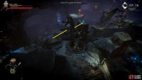 At the second crane, rotate the platform to the northwest, so it’s in between the rock and the pillar.