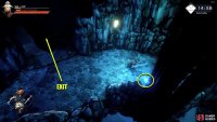 Climb back up the vines, head right, get the blue orb, and then exit the stage.