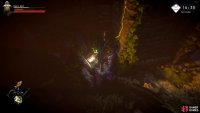 Run past the exit and loot the chest in the corner. Keep rolling until the explosive goes off.