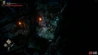 Fight the archer and the big guard blocking you from the vine-jumping spot.