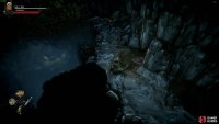 After climbing the vines and ladder, there’s another vine that leads to a checkpoint, but not without more big nasty guards.