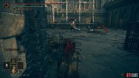 In the courtyard, defeat the enemy and head down the stairs to the southeast.