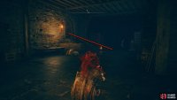 There are four enemies in this area. Two at the end, and two in the door to the left.