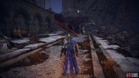After the second set of stairs, you’ll find a Horned Warrior. Defeat it and head up the stairs to the left.
