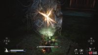 Go up to the right of the Shrine and attack the Odd Cocoon at the end.
