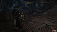 Fight through some mines until you reach a large chamber with a mining rig in it. Go up five ramps - two concrete, three metal, then turn left and around a corner…