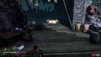 Insert the wisp on the device and take the ladder up to the chest.